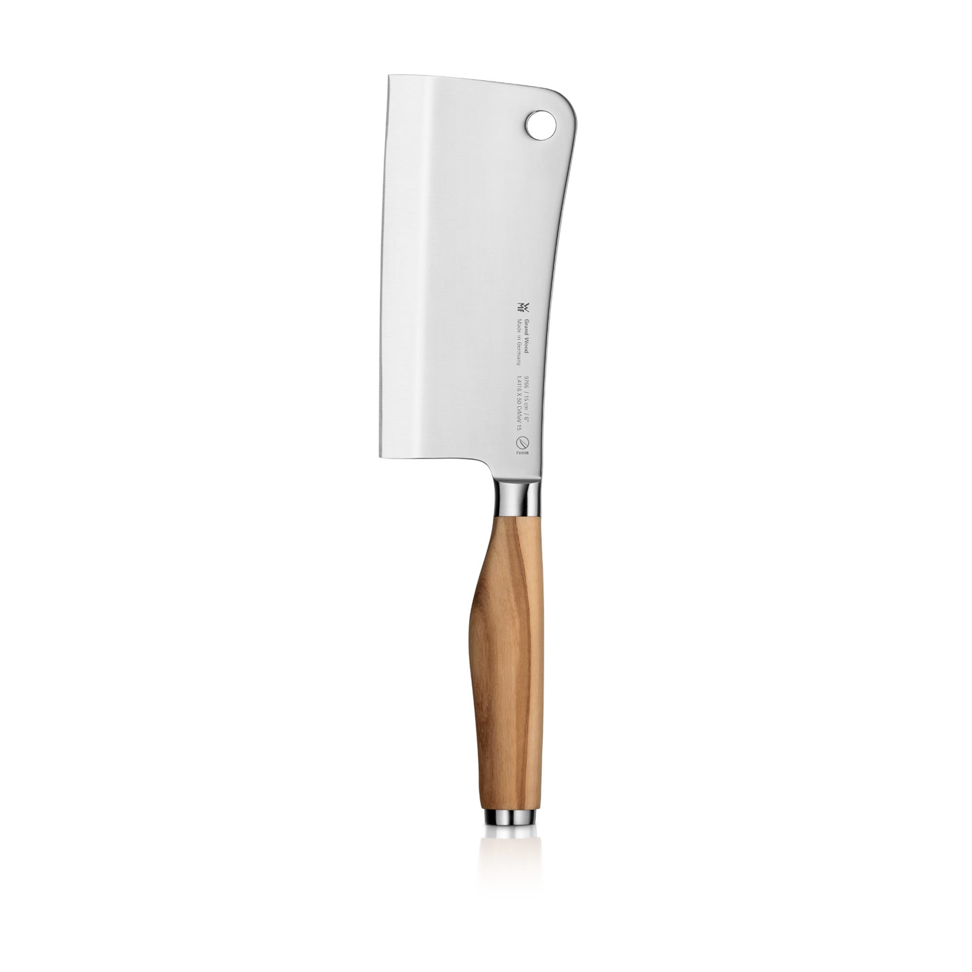 Kinesisk hakkekniv 15 cm Grand Wood oliventre - WMF forfra
