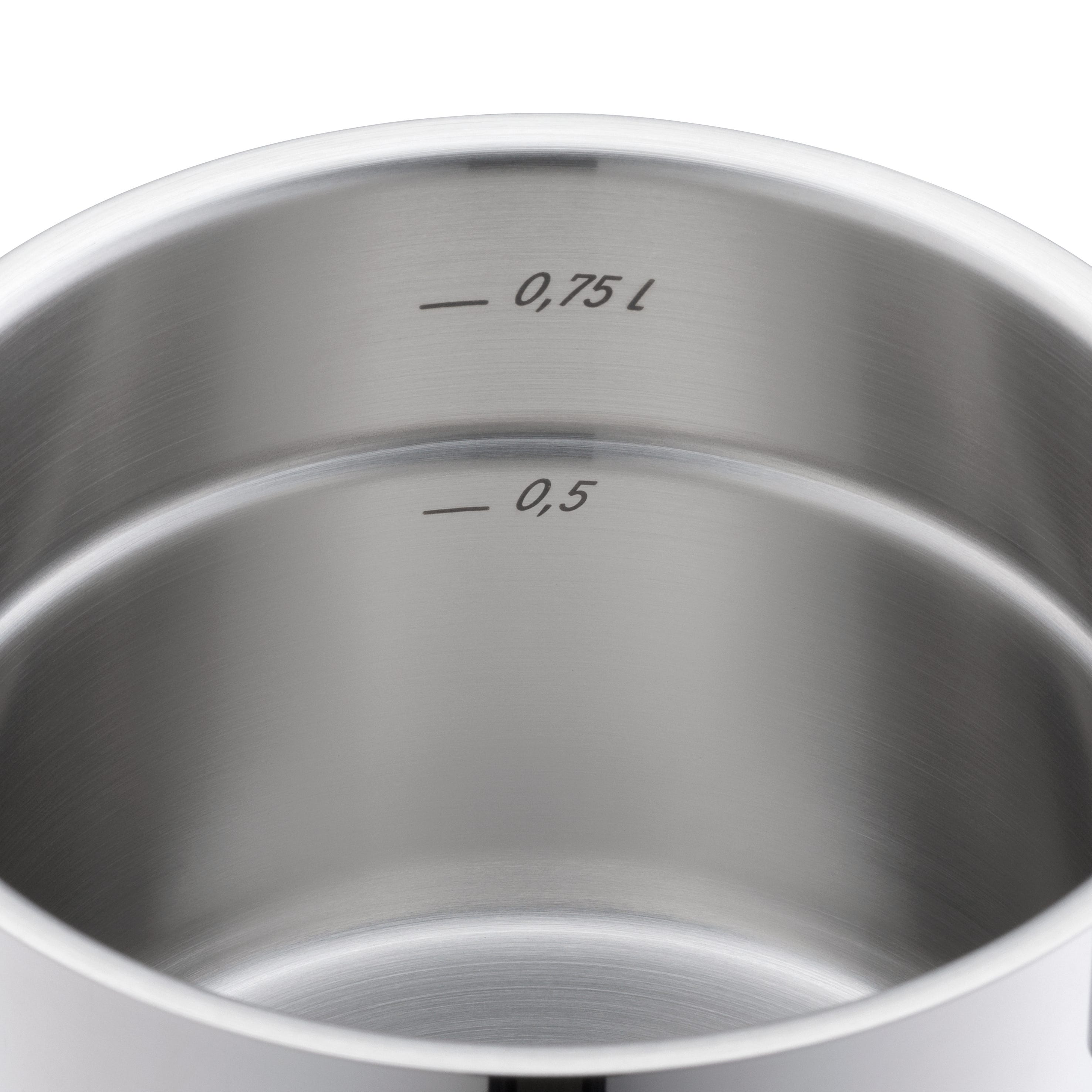 Kjele 12 cm rustfritt stål med glasslokk Extra Cook Mini under koketesting