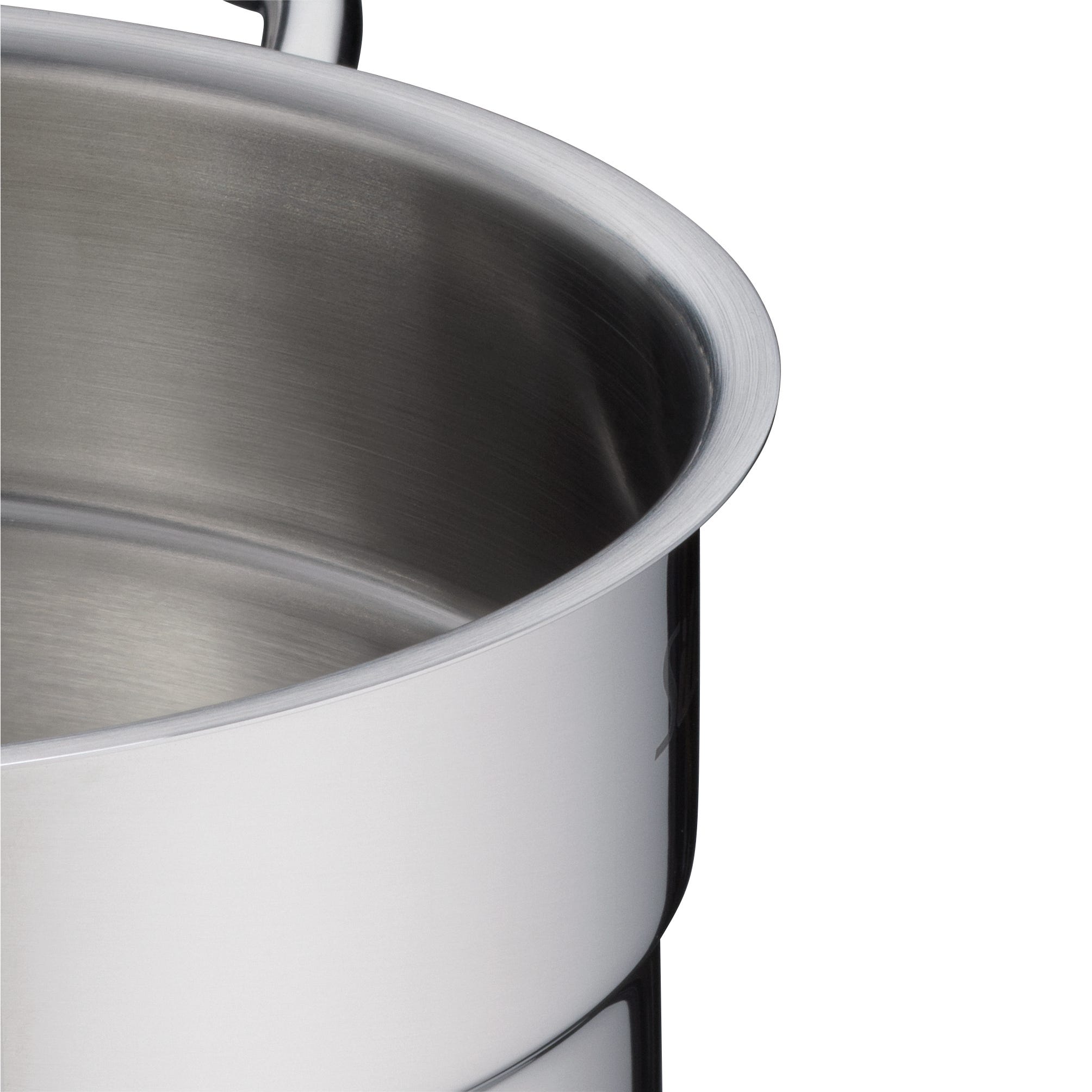 Kjele 12 cm rustfritt stål med glasslokk Extra Cook Mini pakket klart til levering