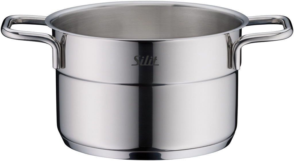 Kjele 14 cm rustfritt stål med glasslokk Extra Cook Mini Silit nærbilde av glasslokk