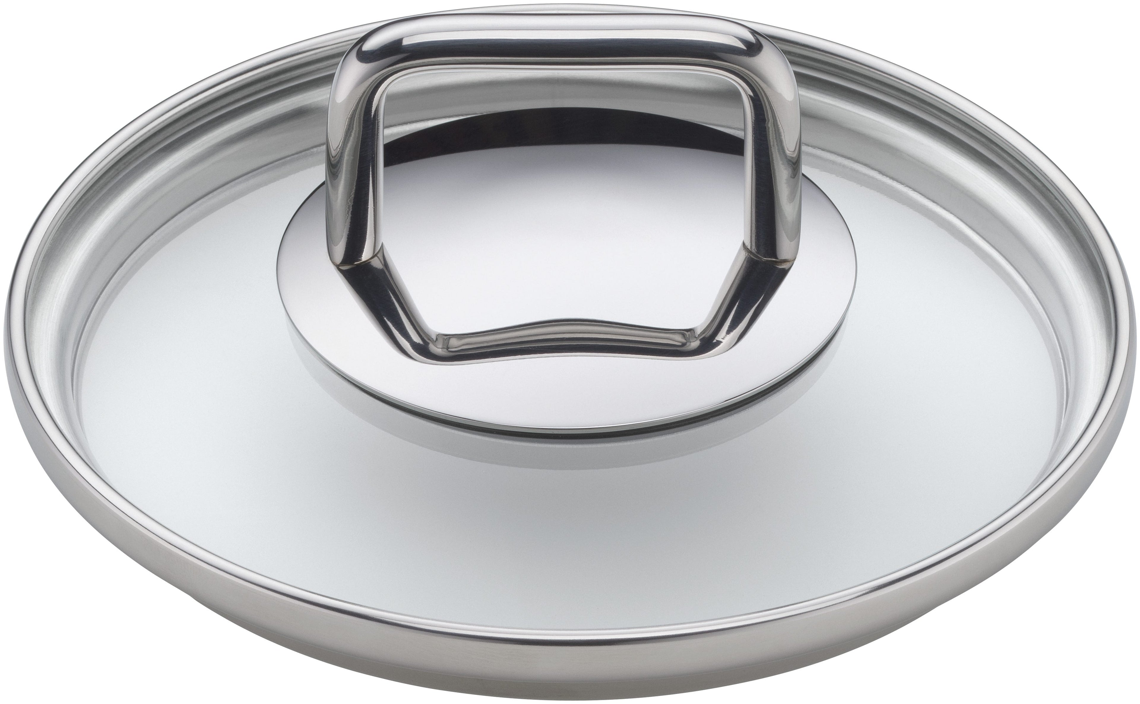 Kjele 14 cm rustfritt stål med glasslokk Extra Cook Mini Silit sett ovenfra