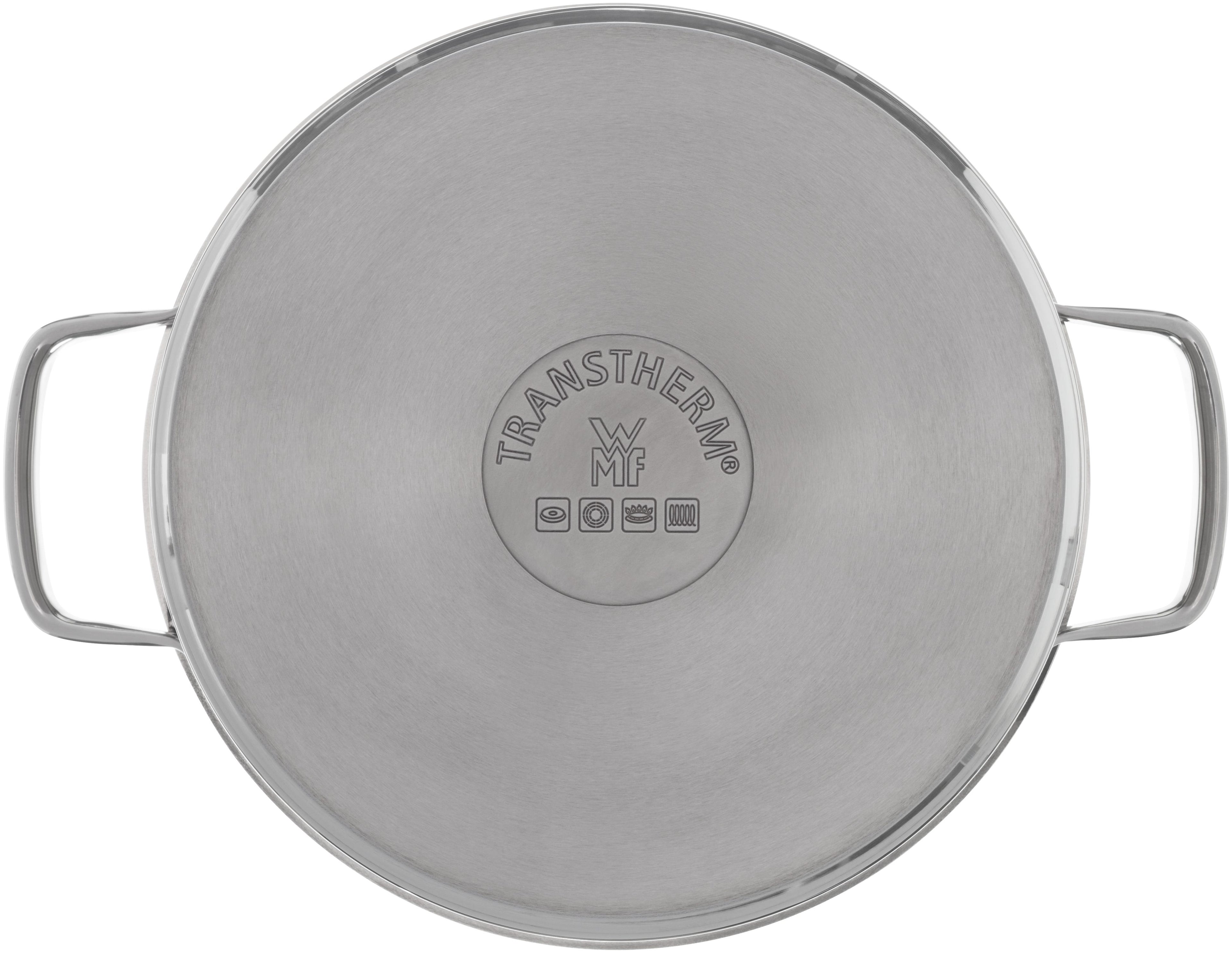Nærbilde av lokket på Kjele med lokk Compact Cuisine rustfritt stål 24 cm 5,6 L