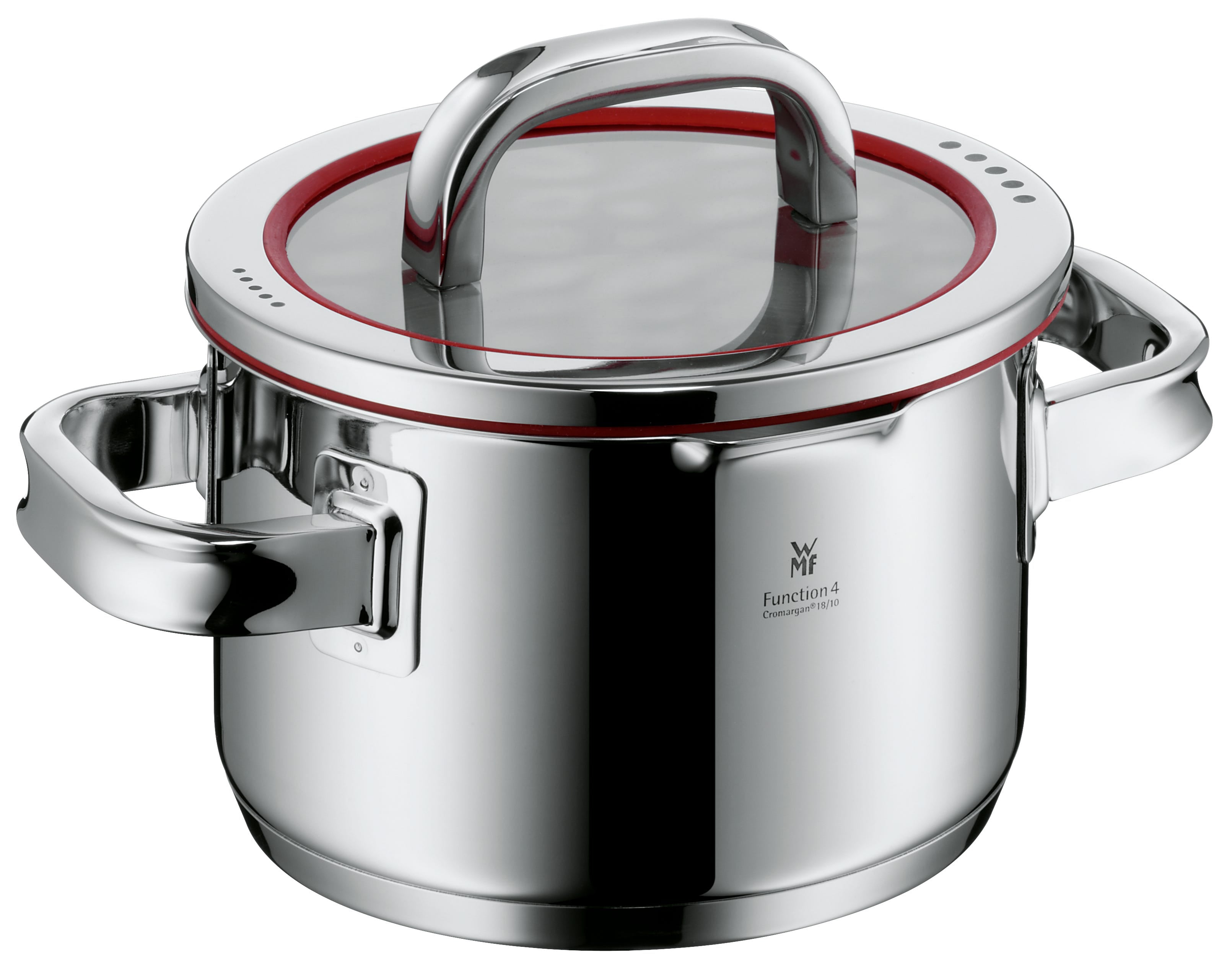 Kjele med lokk Function 4 rustfritt stål 16 cm 1,9 L - WMF forfra