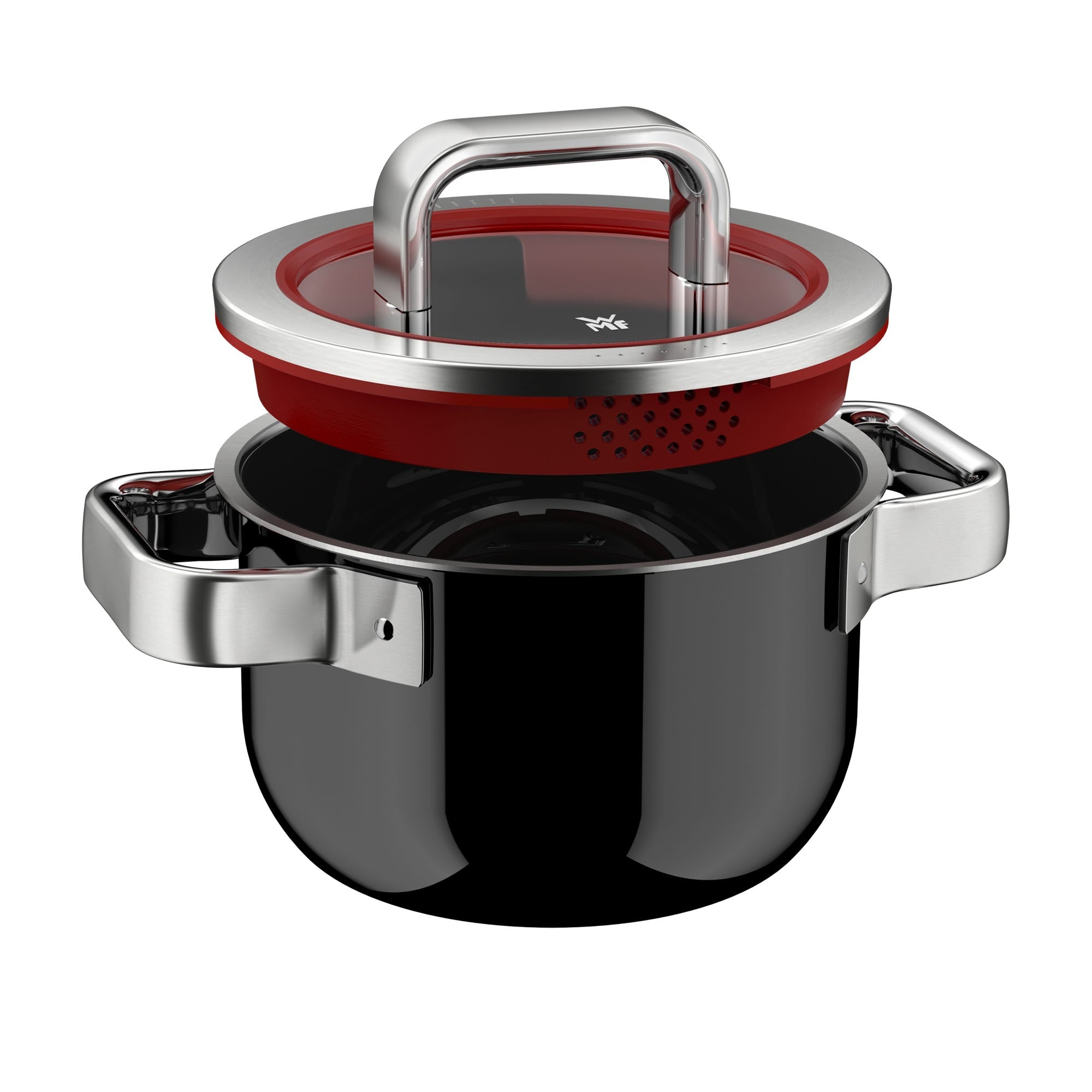 Kjele med lokk Fusiontec Function Pro 16 cm 2 L svart - WMF bakside