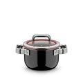 Kjele med lokk Fusiontec Function Pro 16 cm 2 L svart - WMF forfra