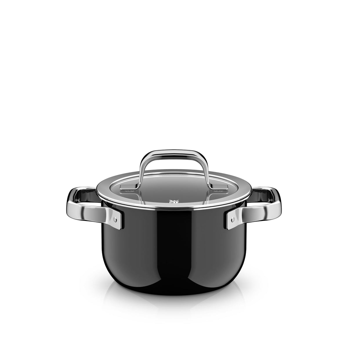 Kjele med lokk Fusiontec Mineral Pro 16 cm 2 L svart - WMF forfra