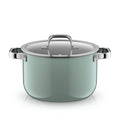 Kjele med lokk Fusiontec Mineral Pro 24 cm eucalyptus haze 6,4 L forfra