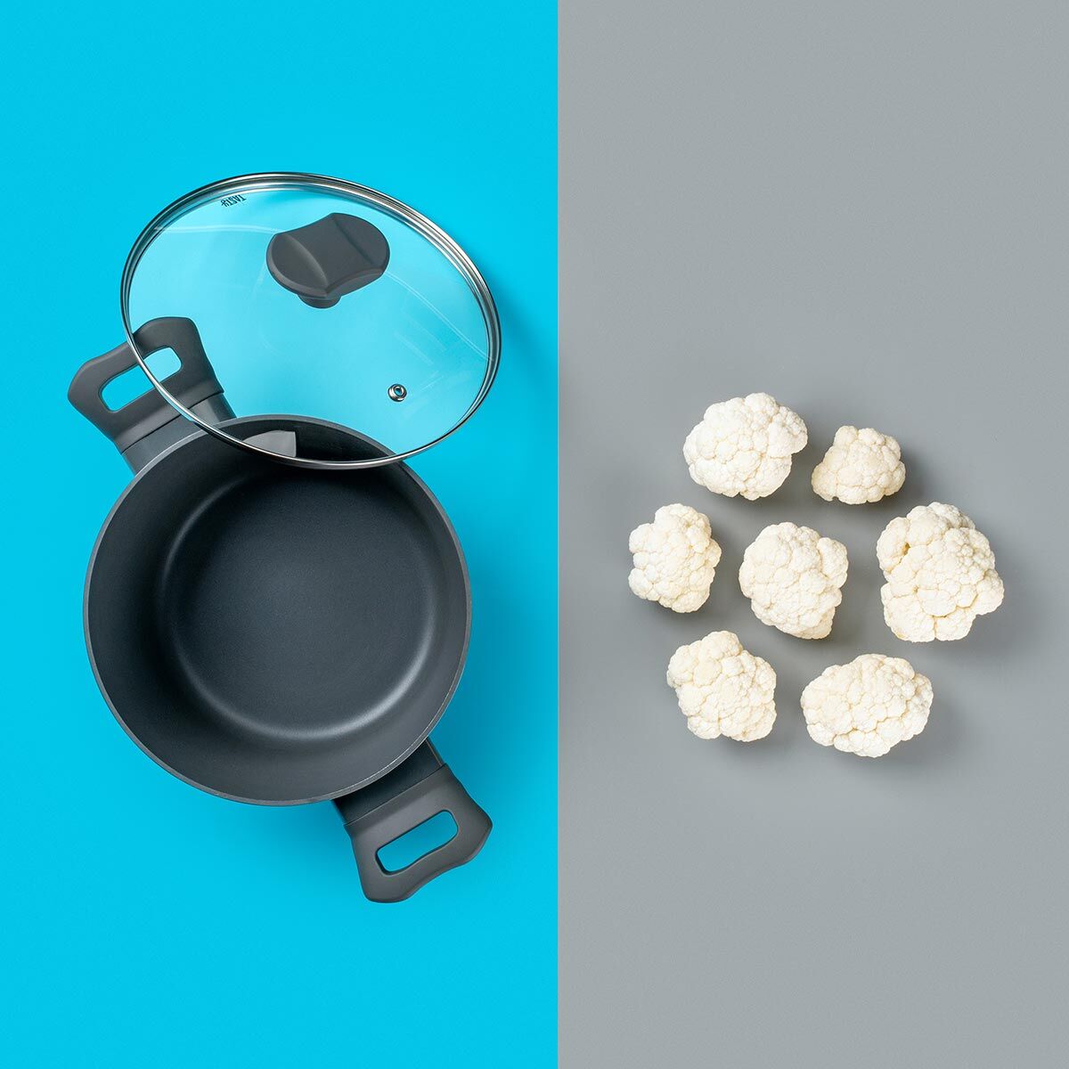 Kjele med glasslokk non-stick Ø20 cm induksjon - Tasty bakside