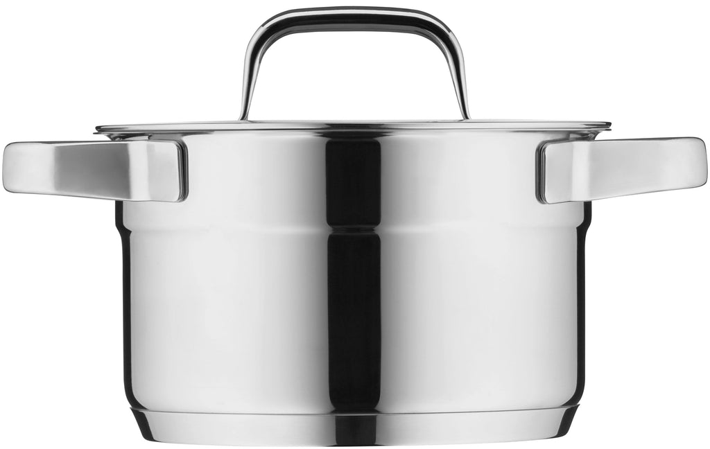 Bakside av Kjele med lokk 16,5 cm rustfritt stål 2 L Compact Cuisine WMF