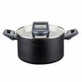 Kjele med lokk Ø20 cm non-stick keramikk resirkulert aluminium - Fackelmann forfra