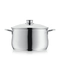 Kjele med lokk Diadem Plus rustfritt stål 24 cm 6,5 L forfra