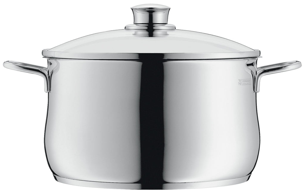 Detalj av lokk til Kjele med lokk Diadem Plus rustfritt stål 24 cm 6,5 L