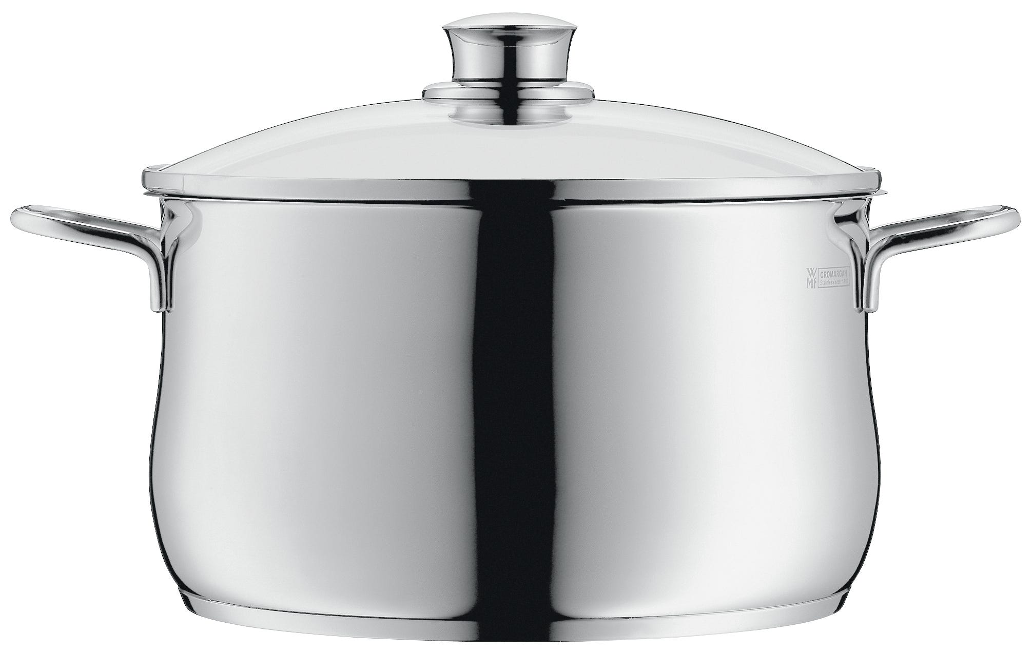 Detalj av lokk til Kjele med lokk Diadem Plus rustfritt stål 24 cm 6,5 L
