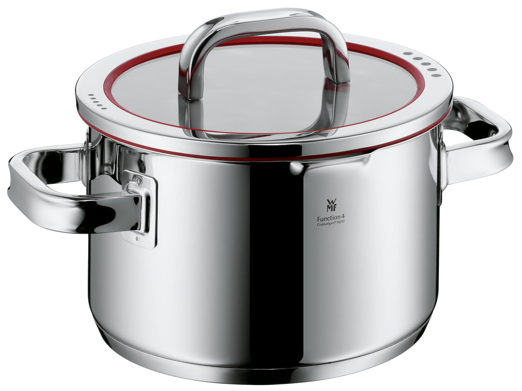 Kjele med lokk Function 4 rustfritt stål 20 cm 3,9 L - WMF forfra