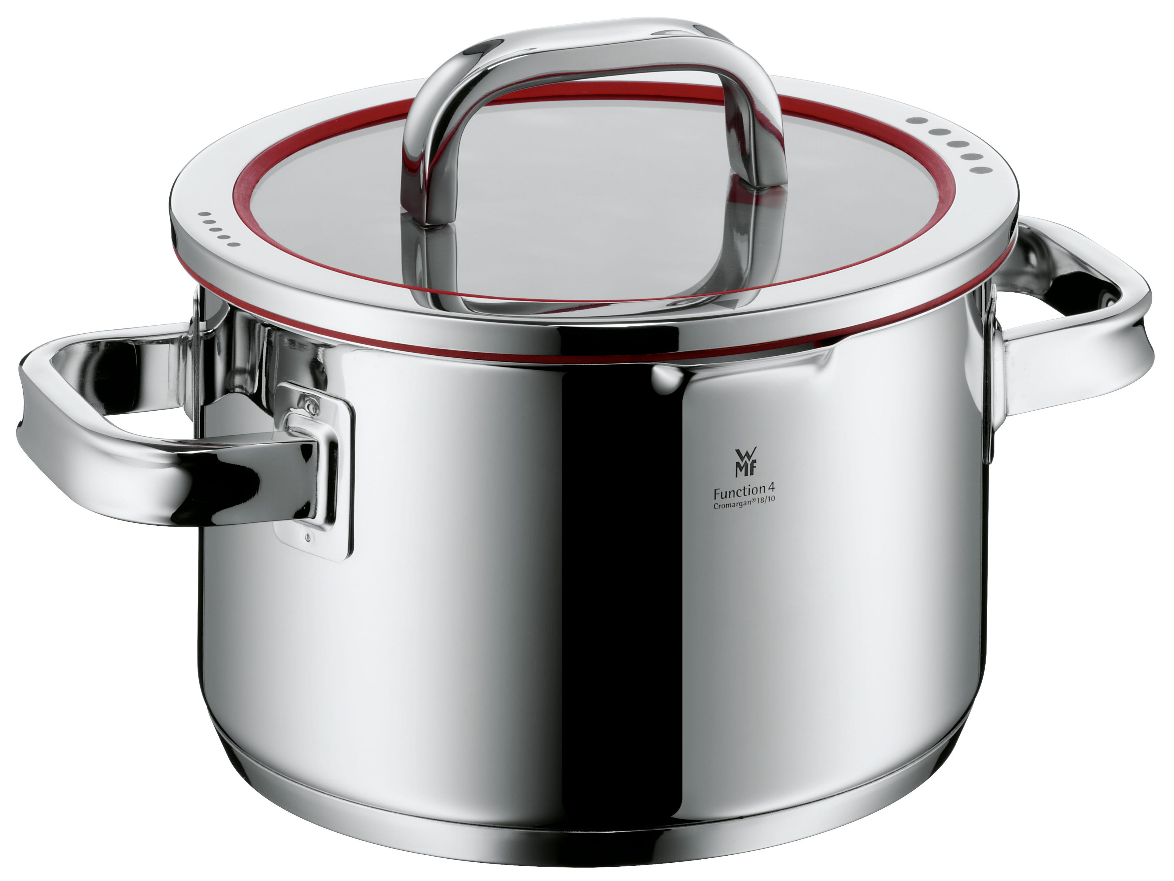 Kjele med lokk Function 4 rustfritt stål 20 cm 3,9 L - WMF forfra