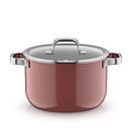 Kjele med lokk Fusiontec Mineral Pro 24 cm rose quartz forfra