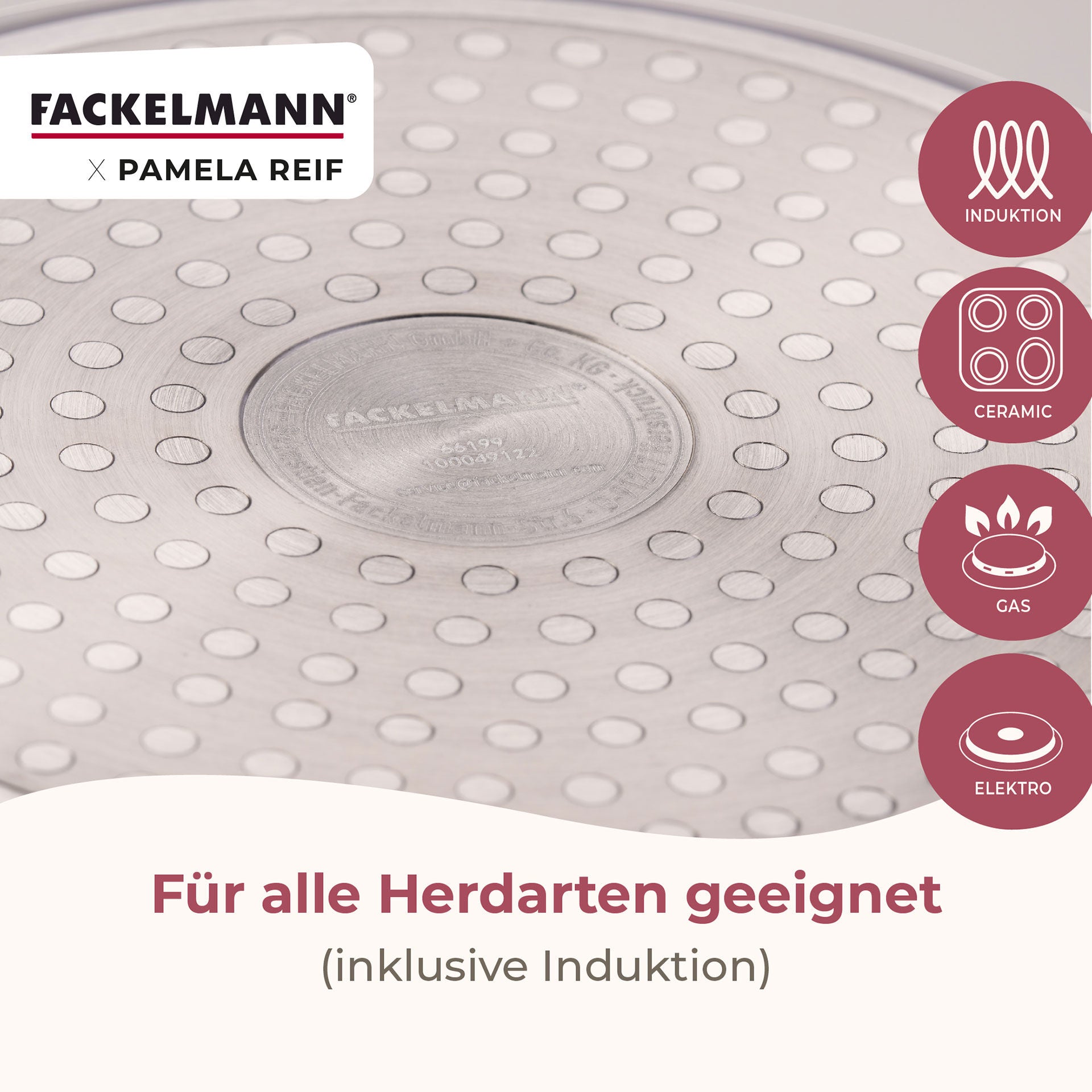 Kjele med lokk Signature resirkulert aluminium på kokeplate
