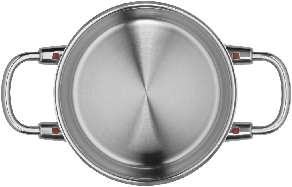 Detalj av glasslokket på Kjele rustfritt stål 16 cm 1,9 L med glasslokk Quality One - WMF