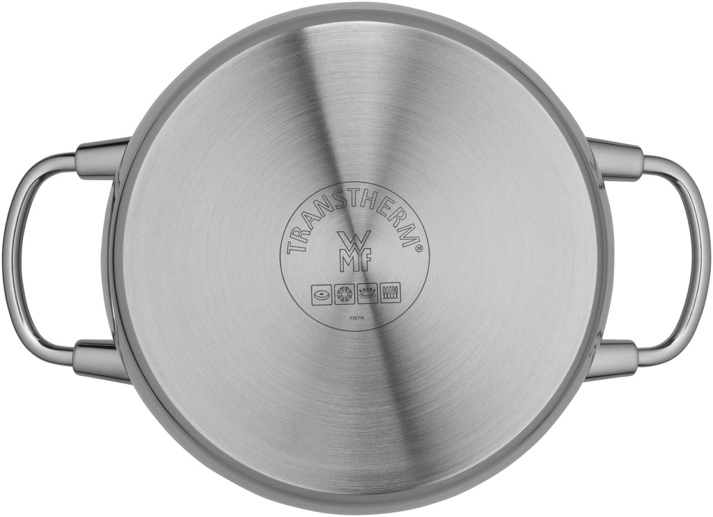 Bakside av Kjele rustfritt stål 20 cm 3,8 L med glasslokk - WMF Quality One