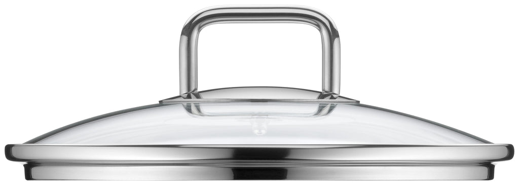 Detaljbilde av glasslokk på Kjele rustfritt stål 20 cm med glasslokk, induksjon