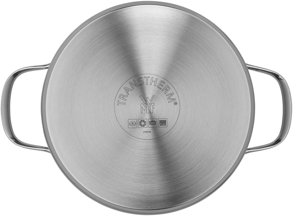 Kjele rustfritt stål 20 cm med glasslokk Provence Plus bakside