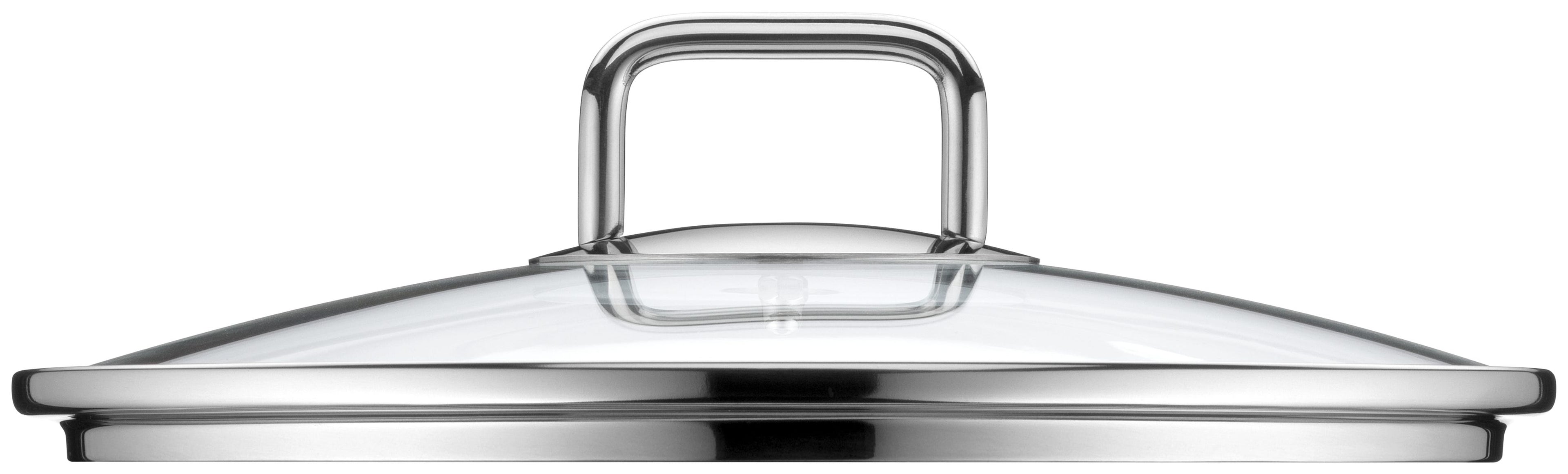 Detalj av glasslokk på Kjele rustfritt stål 24 cm med glasslokk, induksjon