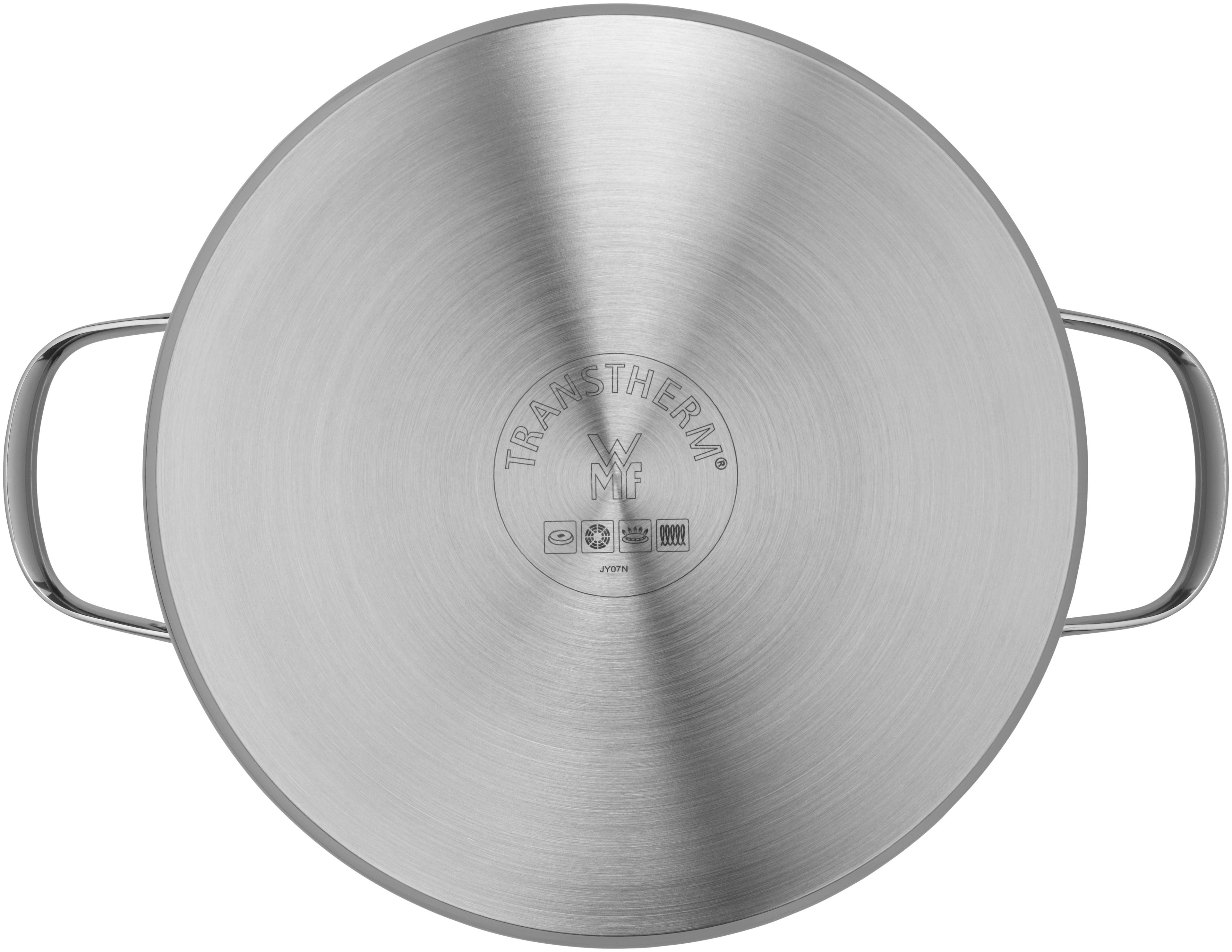 Kjele rustfritt stål 24 cm med glasslokk Provence Plus WMF bakside
