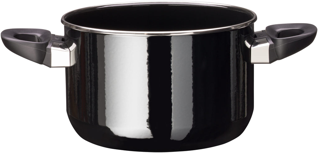 Kjele Silargan® 20 cm med glasslokk Modesto svart montert på komfyr