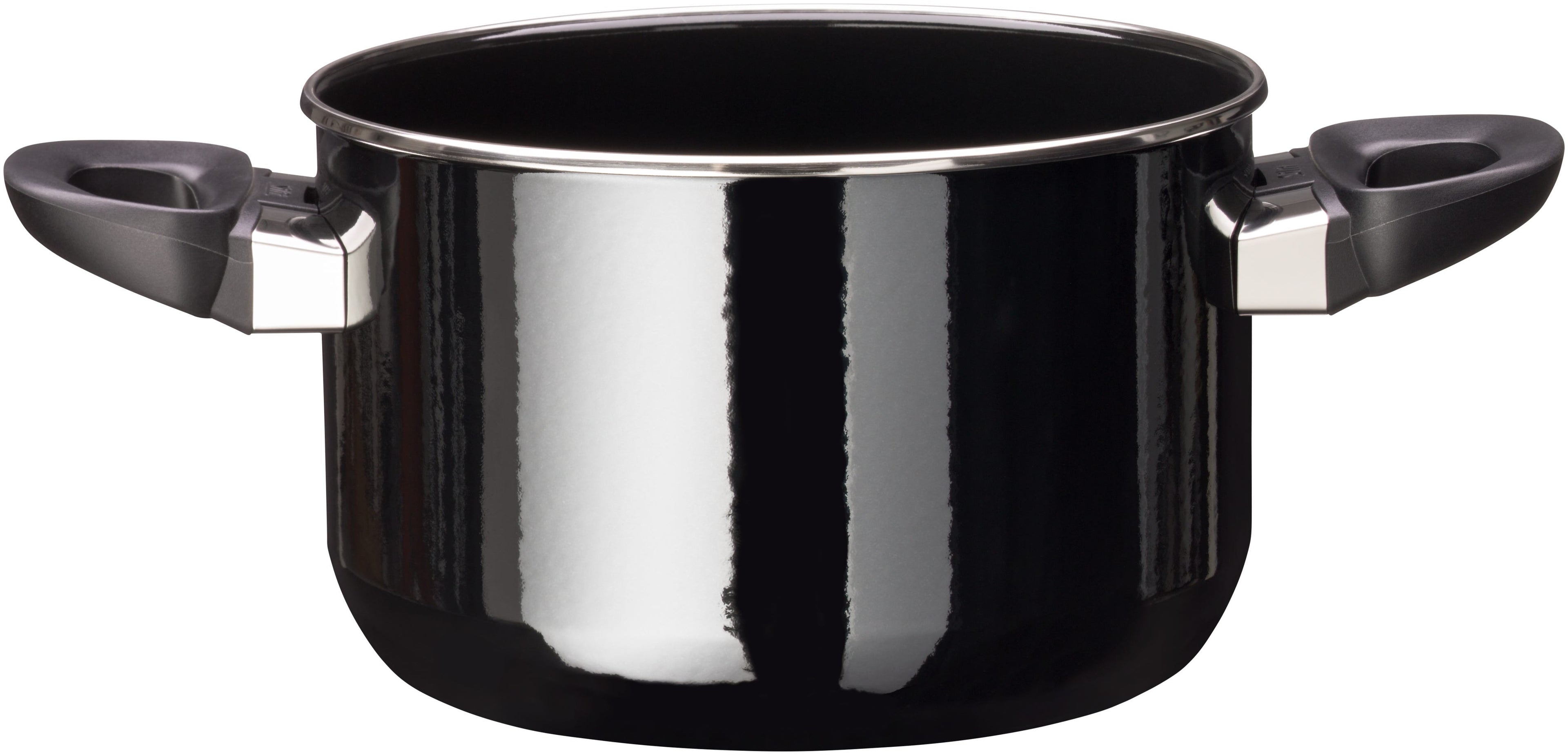 Kjele Silargan® 20 cm med glasslokk Modesto svart montert på komfyr