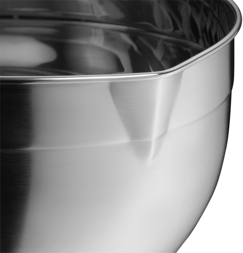 Kjøkkenbolle rustfritt stål 24 cm 5,1 L med silikonbunn - WMF bakside