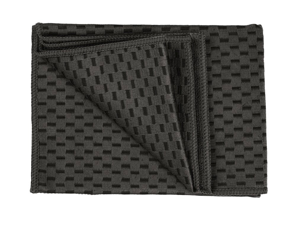 Kjøkkenhåndklær mikrofiber svart 2-delt sett - Wenko montert