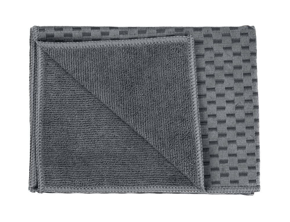 Kjøkkenhåndklær mikrofiber svart 2-delt sett - Wenko tekstur