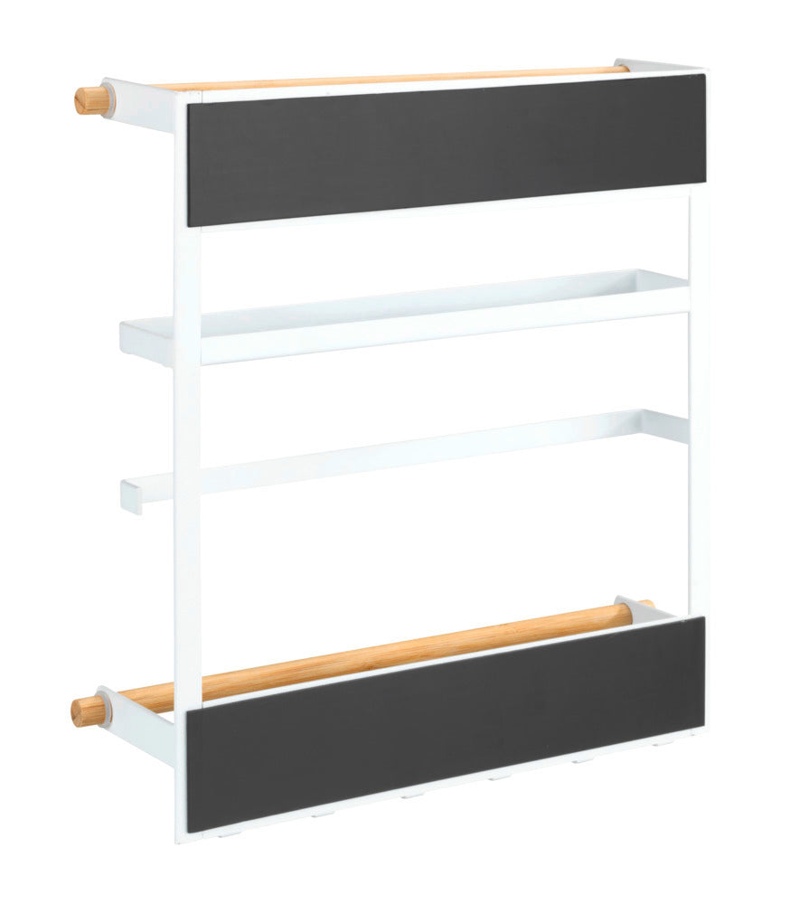 Sideprofil av Kjøkkenhylle magnetisk hvit montering uten boring - Wenko