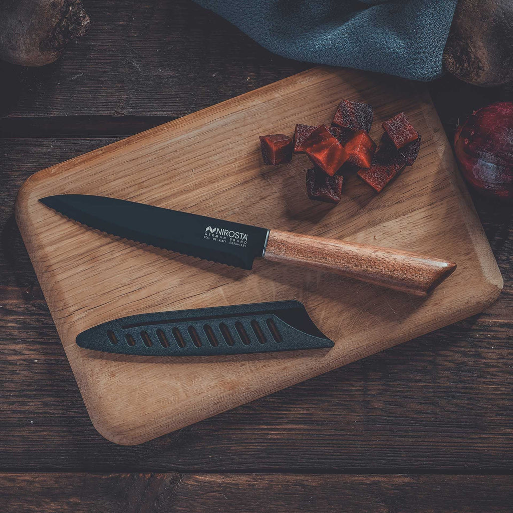 Kjøkkenkniv Flow 13,5 cm rustfritt stål med non-stick bakside