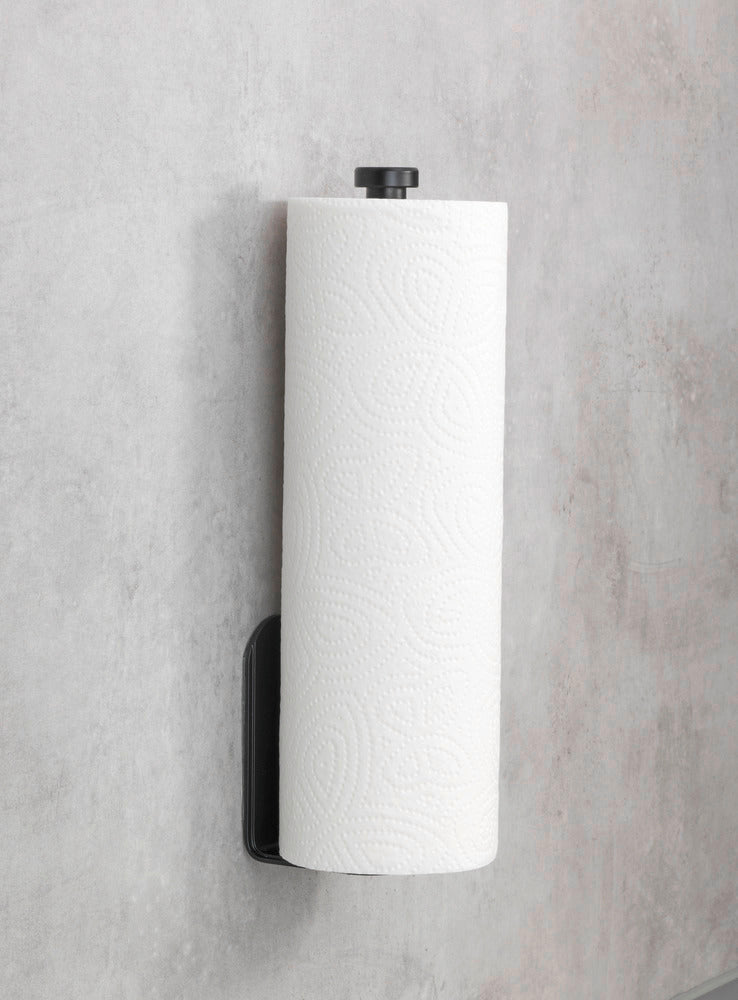 Kjøkkenrullholder Nio svart aluminium detalj