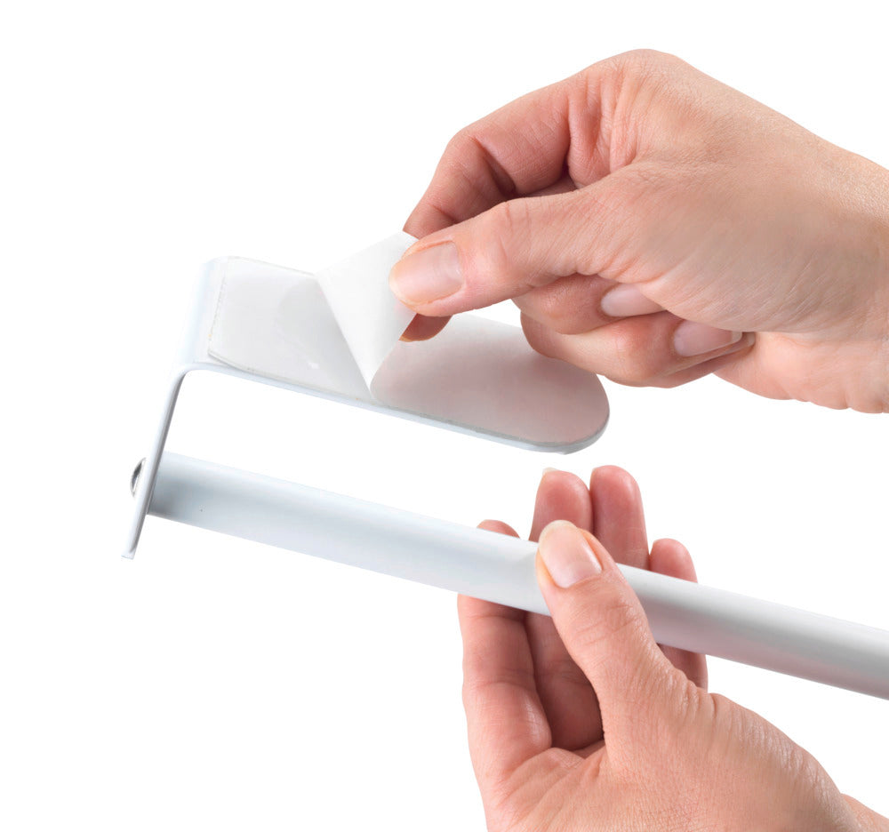 Kjøkkenrullholder Nio hvit aluminium sideprofil