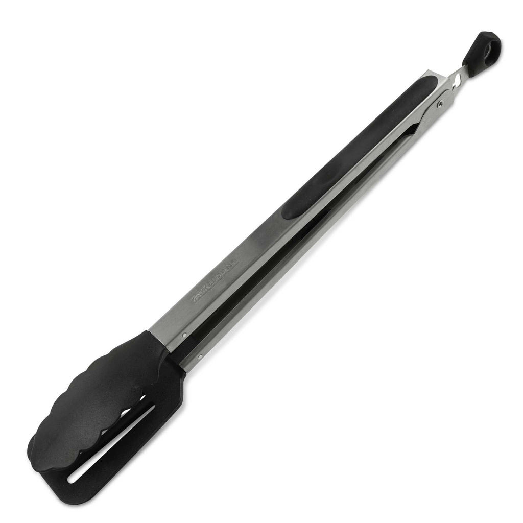 Kjøkkentang rustfritt stål 35 cm med non-stick tupper forfra