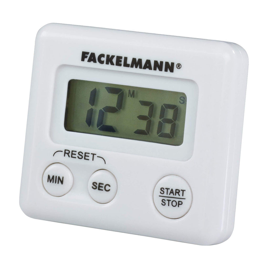 Kjøkkentimer digital med LCD-skjerm magnetisk - Fackelmann forfra
