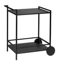 Kjokkentralle svart metall 65x77x43 cm forfra