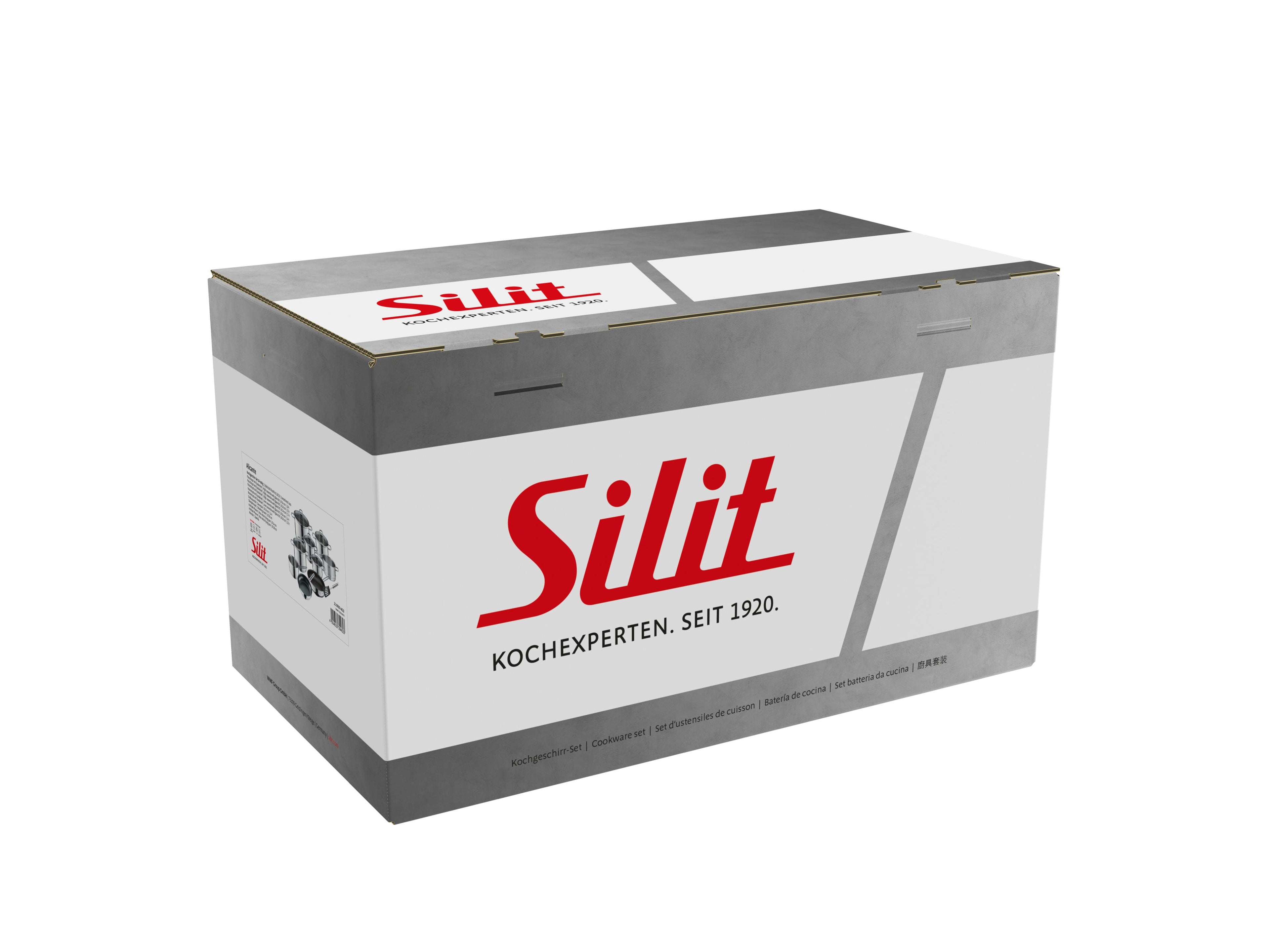 Kjøkkenutstyr-sett 10-delt Alicante rustfritt stål induksjon - Silit logo