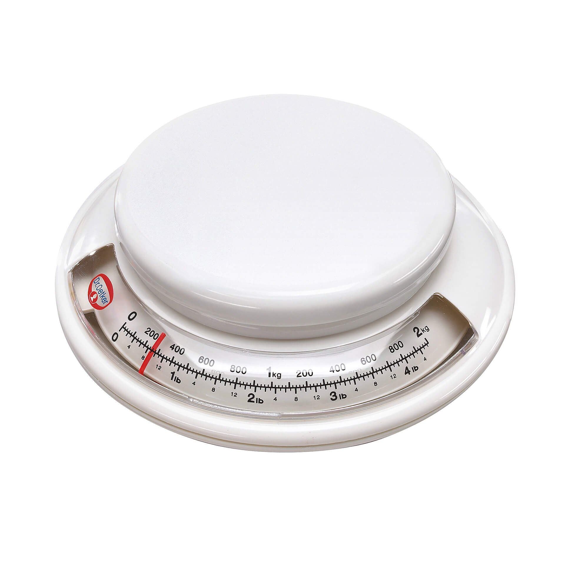Kjøkkenvekt analog Ø17 cm - Dr. Oetker forfra