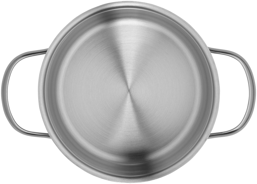 Nærbilde av hank på Kjele med glasslokk rustfritt stål 16 cm Provence Plus - WMF