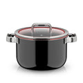 Kjele med lokk Fusiontec Function Pro 24 cm svart forfra