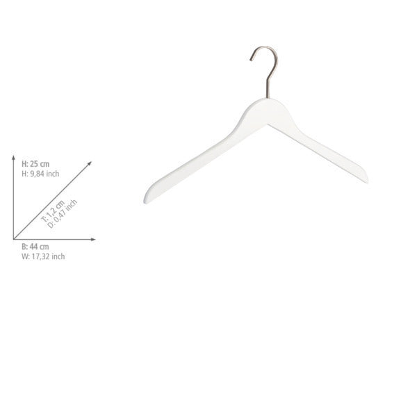 Detalj av Kleshenger Paris hvit tre 44 cm FSC®-sertifisert