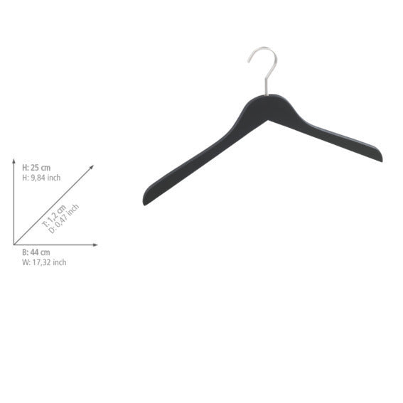 Detalj av Kleshenger Paris svart tre 44 cm FSC®-sertifisert - Wenko