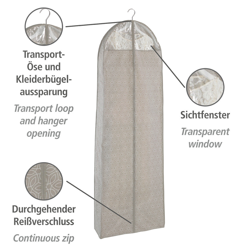Klespose Balance 180 x 60 cm taupe vliesstoff detalj av materiale
