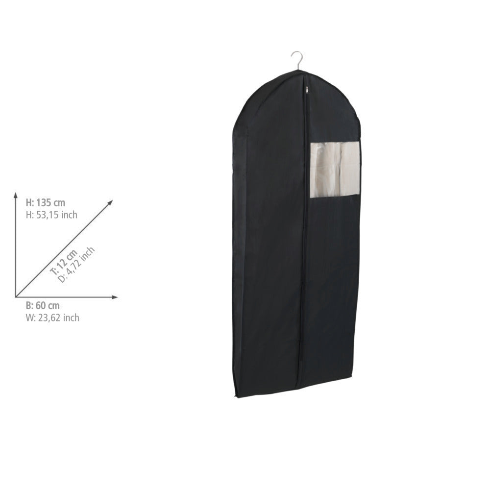 Oppbevaring med klespose jumbo XXL 60 x 135 x 12 cm svart fra WENKO
