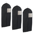 Klesposer 3-delt sett svart 135x60x12 cm - Wenko forfra