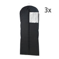 Klesposer svart 60 x 150 cm 3-delt sett vaskbare front