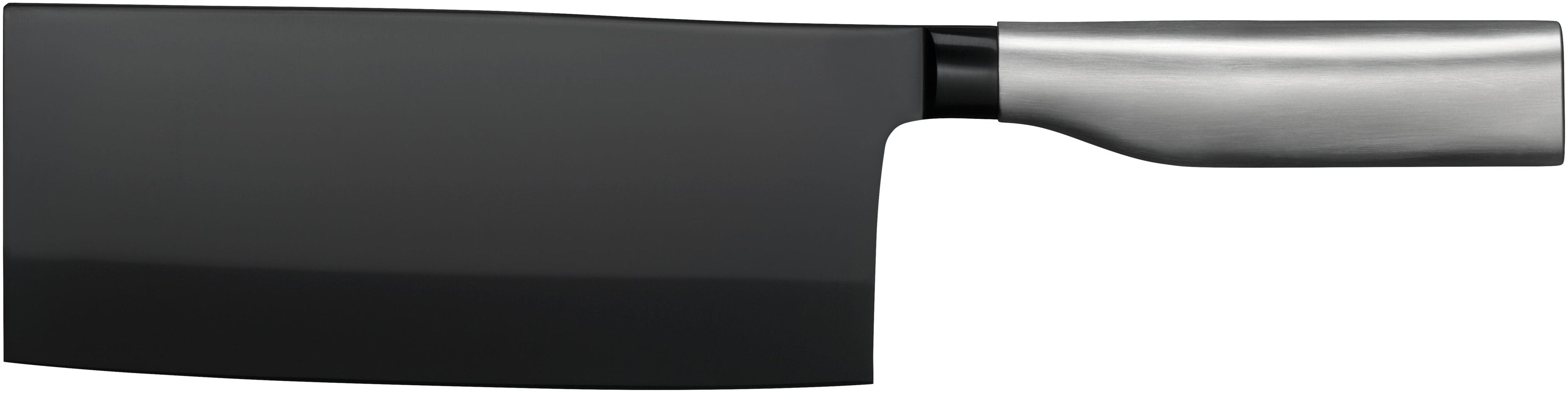 Detaljbilde av Knivsett 2-delt Ultimate Black santokukniv og kokkekniv 18,5 cm